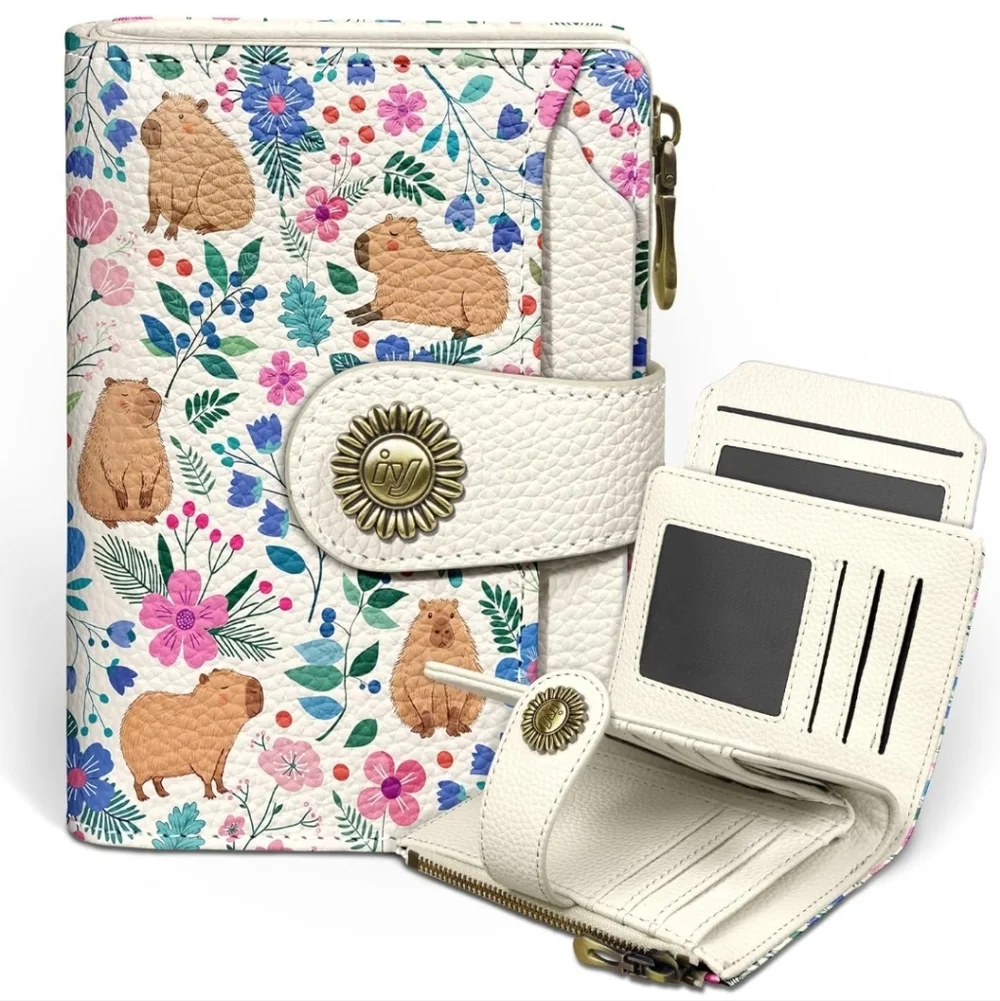 Floral Animal Print Wallet